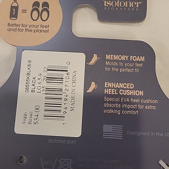 Isotoner Signature Memory foam LG (8,5 -9) - Picture 4 of 5